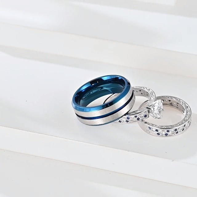 達*人様 HW 2 rings Amazon.com: Gy Jewelry Two Rings His and Hers Wedding Ring Sets
